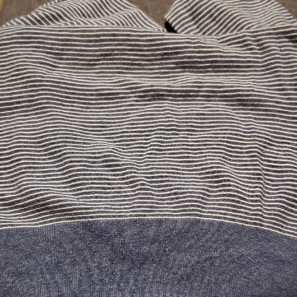 J. Crew Sweater Blue White Striped Crewneck Soft Men Casual Small